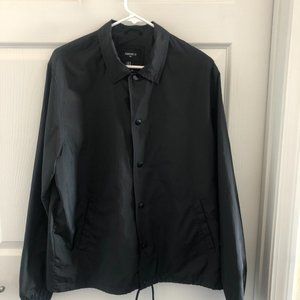 Forever 21 Nylon Windbreaker Jacket 'Black'